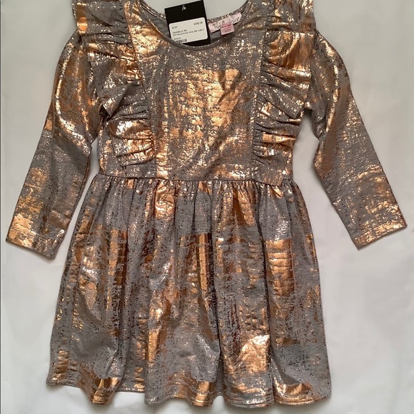 Halabaloo Other - NWT Girls Size 7 Halabaloo Rose Gold Dress